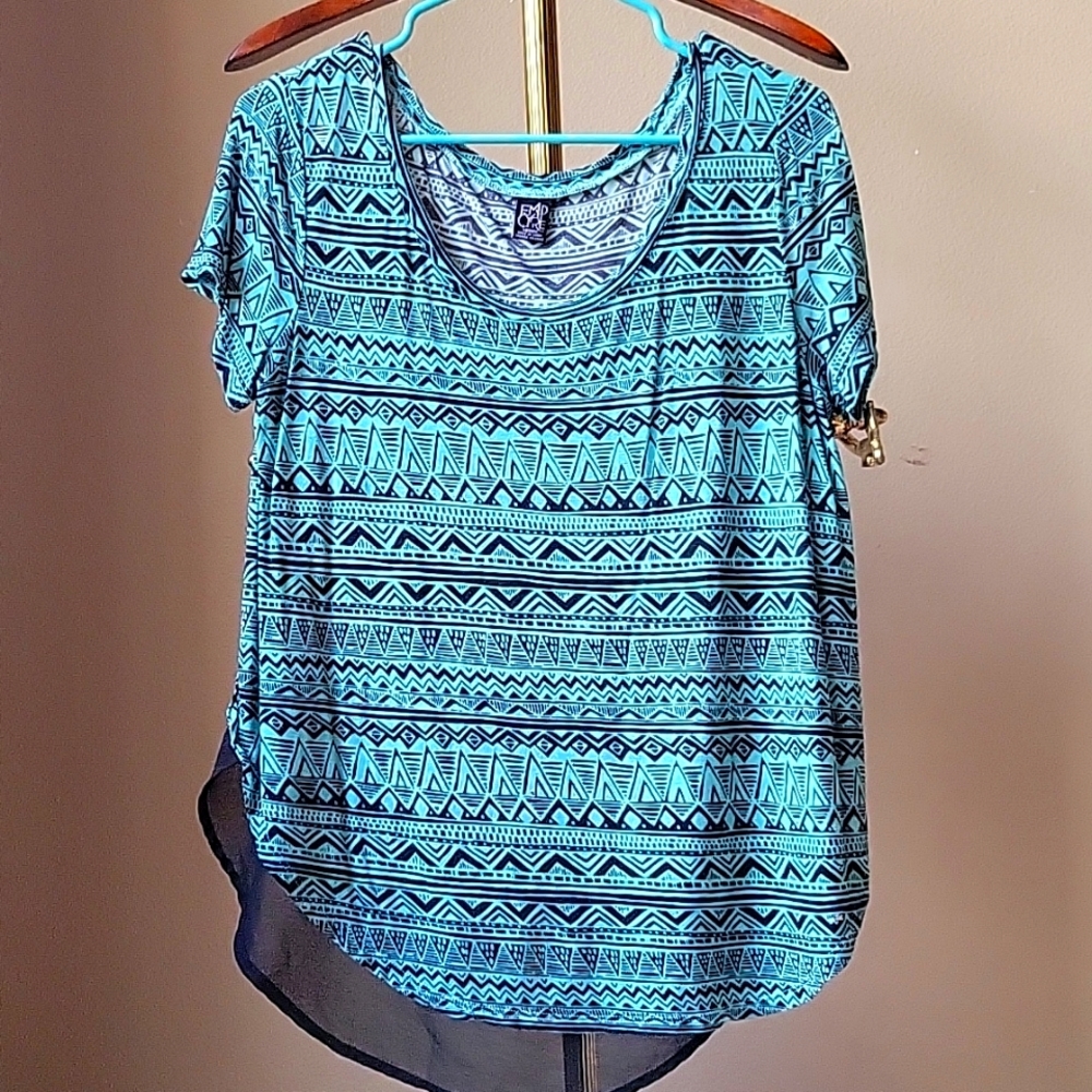 Patterned Empyre fashion t-shirt with Mesh back detailing
